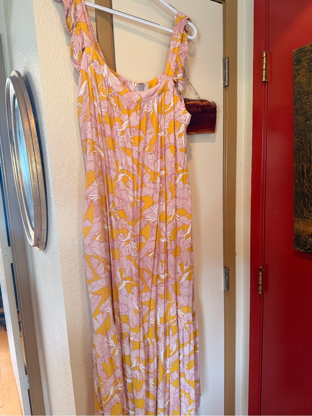 Knox Rose Pink and Yellow Floral Maxi Dress